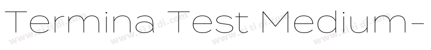 Termina Test Medium字体转换